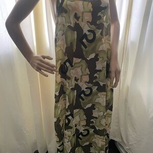 Stylish Camouflage Maxi Dress size medium